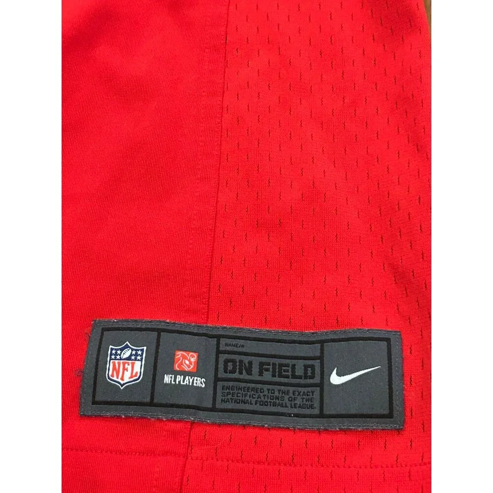 Nike New England Patriots Tom Brady #12 Red Throwback NFL Jersey Women's Large - Picture 7 of 9